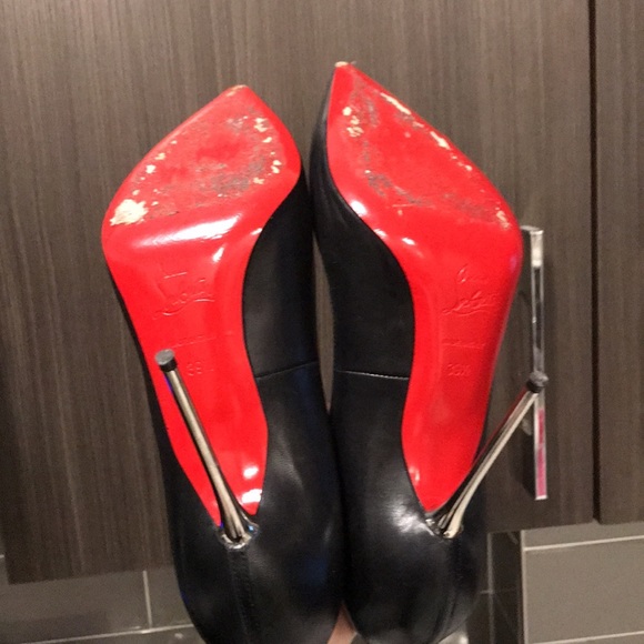 ❤️‍🔥 - Christian Louboutin leather pump with silver heel - 39.5 - Picture 12 of 17
